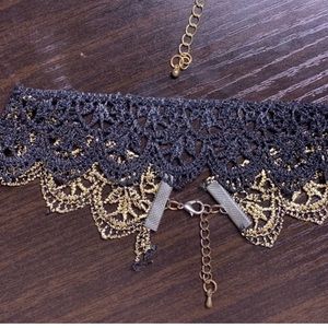 Free people black lace choker